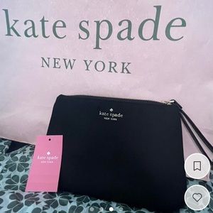 Brand new with tags Kate Spade black wristlet